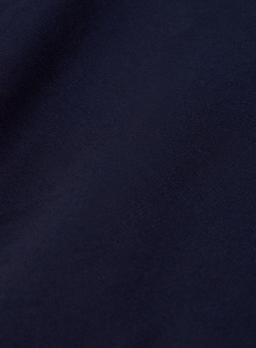 Navy pants in Viscose and Elastane fleece - MAJESTIC FILATURES