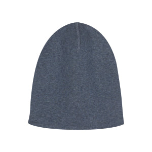 Blue / Grey Cotton / Cashmere / Cotton Beanie - MAJESTIC FILATURES