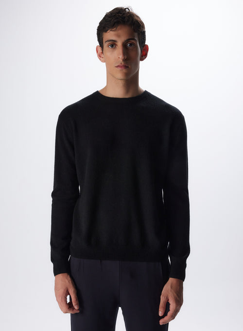 "Cashmere Long Sleeve Round Neck Pull" - MAJESTIC FILATURES