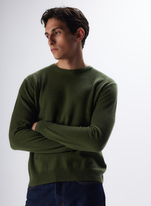 "Cashmere Long Sleeve Round Neck Pull" - MAJESTIC FILATURES