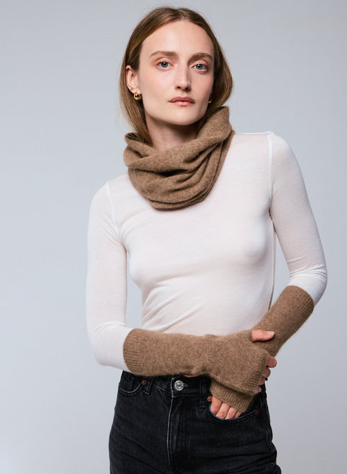 Long Bison Collar in Raccoon - MAJESTIC FILATURES