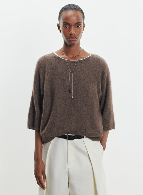 Pullover aus waschbärwolle und polyamid - MAJESTIC FILATURES