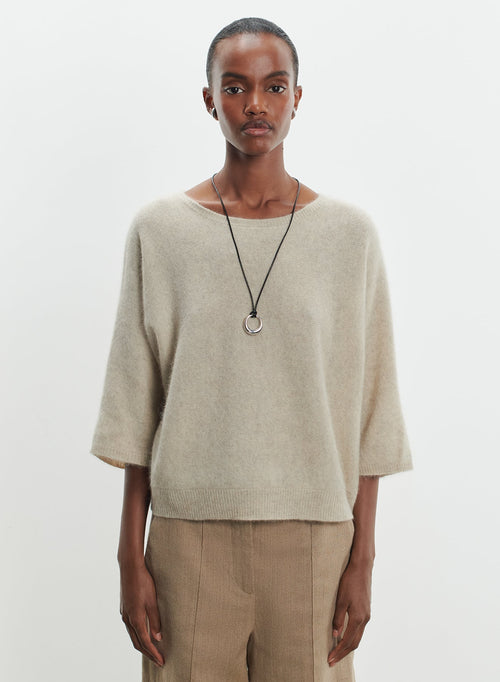 Pull en raccoon et polyamide - MAJESTIC FILATURES