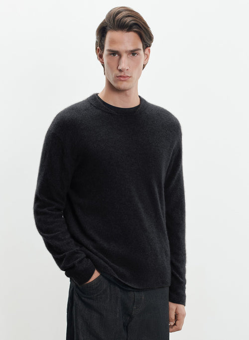 Pullover aus waschbärwolle und polyamid - MAJESTIC FILATURES