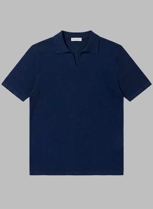 Polo Blue Moon de manga corta de lino - MAJESTIC FILATURES