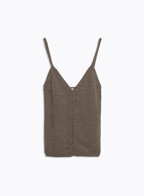 Beige Tank Top - MAJESTIC FILATURES