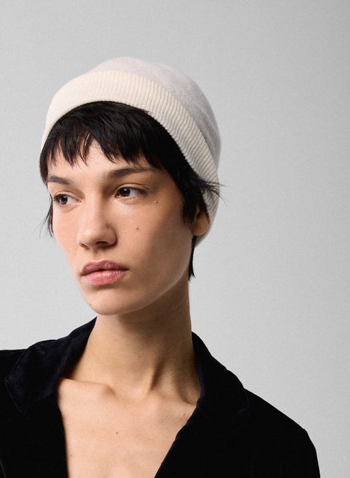 Bonnet Blanc en Cachemire - MAJESTIC FILATURES