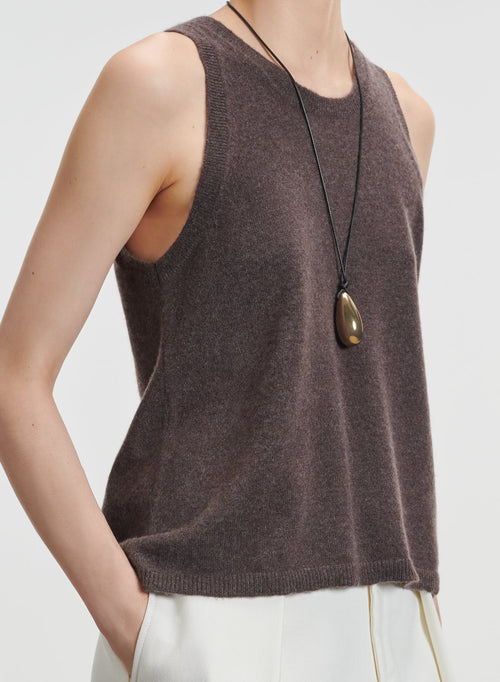 Cashmere tank top - MAJESTIC FILATURES
