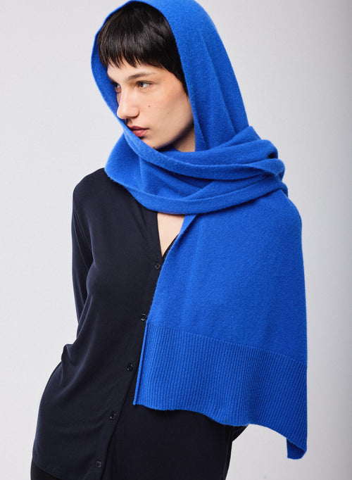 Blue Cashmere Scarf - MAJESTIC FILATURES
