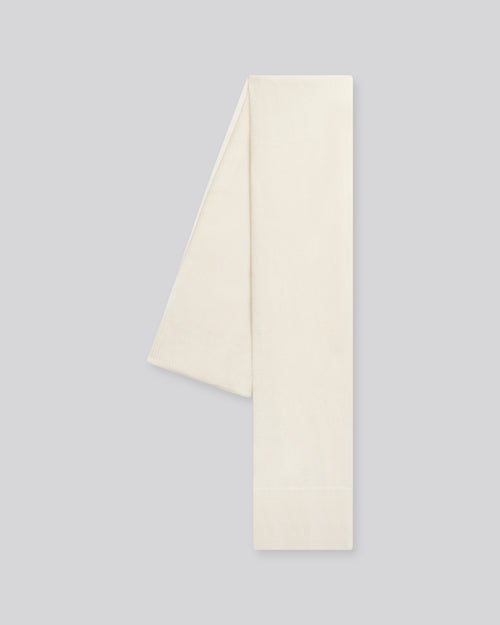 White Cashmere Scarf - MAJESTIC FILATURES