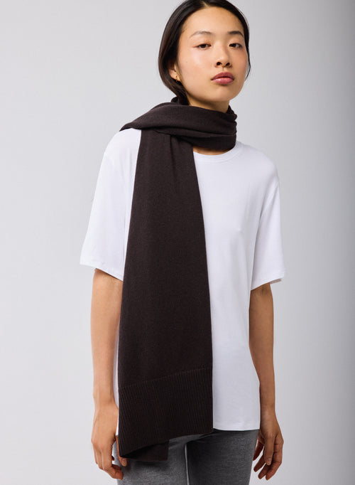 Bufanda Marrón de Cachemir - MAJESTIC FILATURES