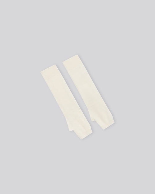 Weiße Kaschmirstulpen - MAJESTIC FILATURES