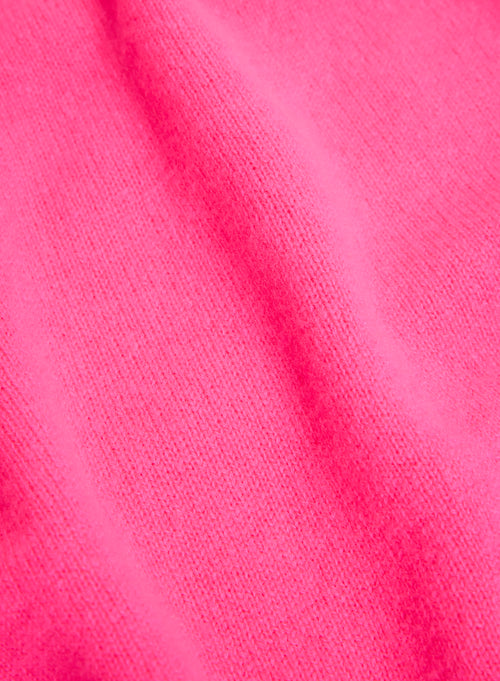 Jersey rosa de manga larga y cuello redondo - MAJESTIC FILATURES