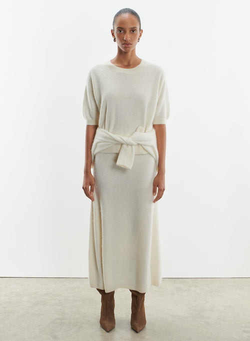 Jupe en laine et cachemire - MAJESTIC FILATURES