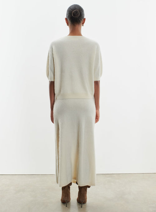 Jupe en laine et cachemire - MAJESTIC FILATURES