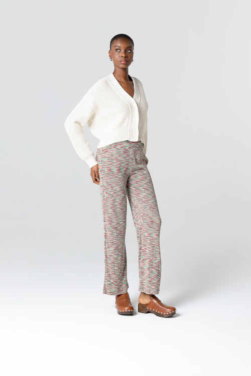 Gilet Blanc Col V Manches Longues en Coton - MAJESTIC FILATURES