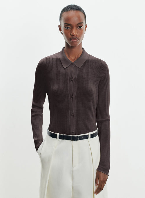 Camisa de lana merino  - MAJESTIC FILATURES