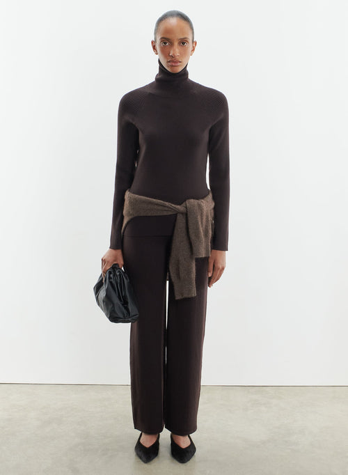 Pants in merino wool and elastane - MAJESTIC FILATURES