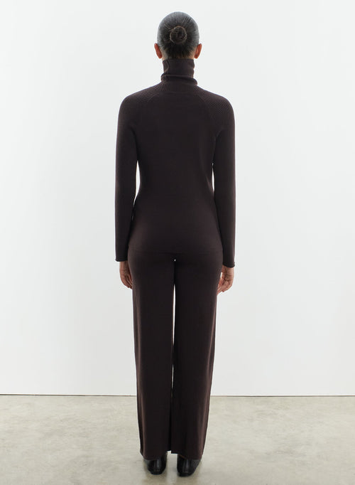Pants in merino wool and elastane - MAJESTIC FILATURES