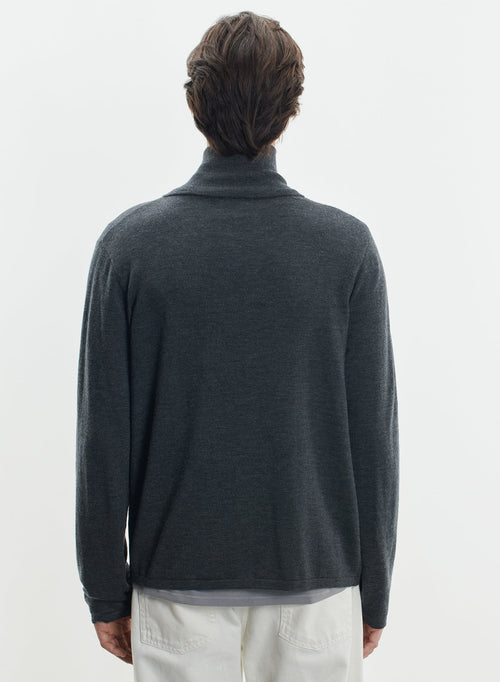 Strickjacke aus merinowolle und elasthan - MAJESTIC FILATURES