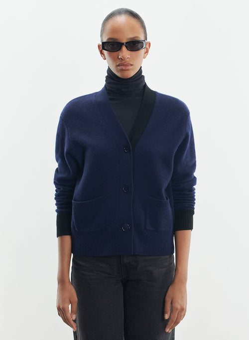 Strickjacke aus wolle und kaschmir - MAJESTIC FILATURES