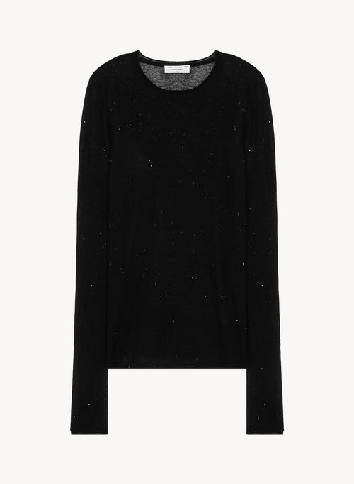 Pullover aus wolle und pailletten - MAJESTIC FILATURES