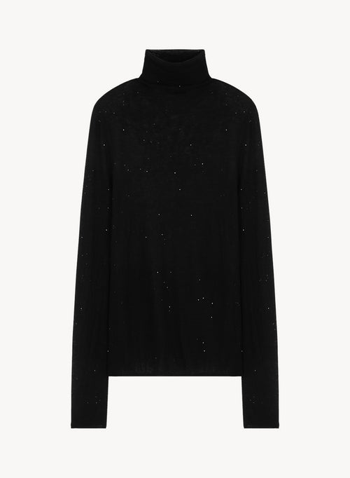 Pullover aus wolle und pailletten - MAJESTIC FILATURES