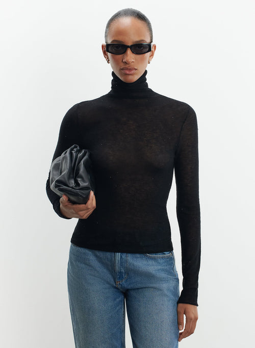 Pullover aus wolle und pailletten - MAJESTIC FILATURES
