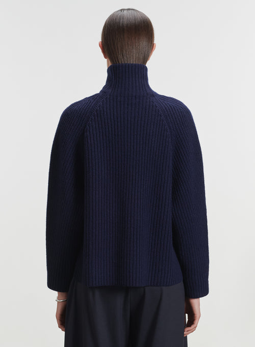 Gilet en cuir et laine mérinos - MAJESTIC FILATURES