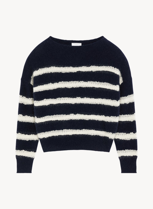 Pullover aus wolle, fuchswolle und polyamid - MAJESTIC FILATURES