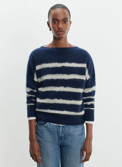 Pullover aus wolle, fuchswolle und polyamid - MAJESTIC FILATURES