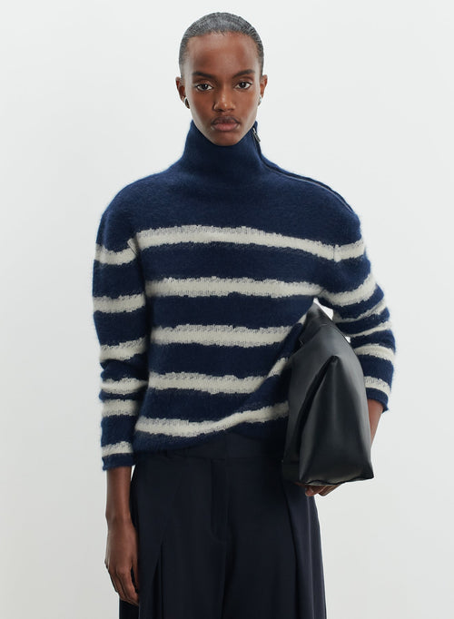 Pullover aus wolle, fuchswolle und polyamid - MAJESTIC FILATURES