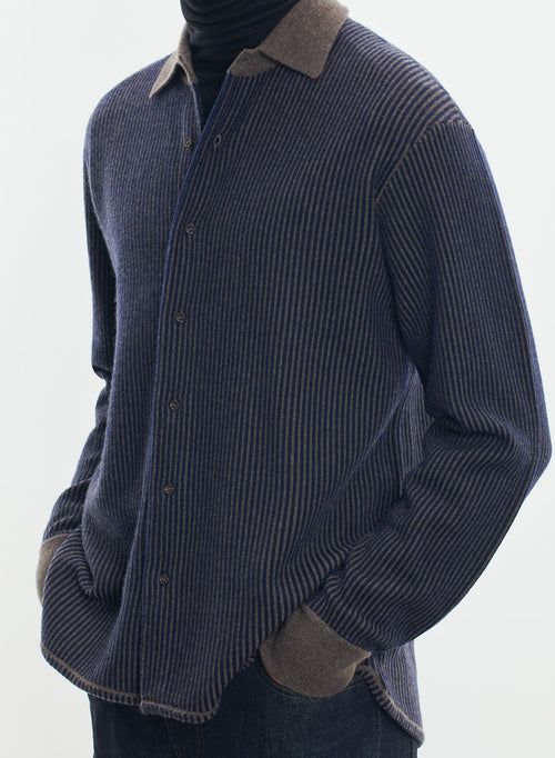 Chemise en laine et cachemire - MAJESTIC FILATURES