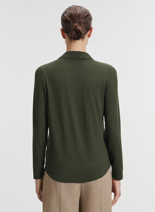 Chemise en viscose et élasthanne - MAJESTIC FILATURES