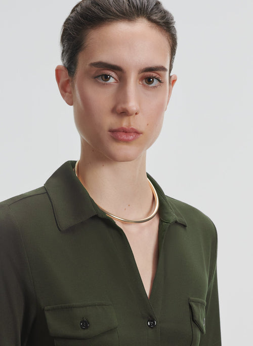 Chemise en viscose et élasthanne - MAJESTIC FILATURES