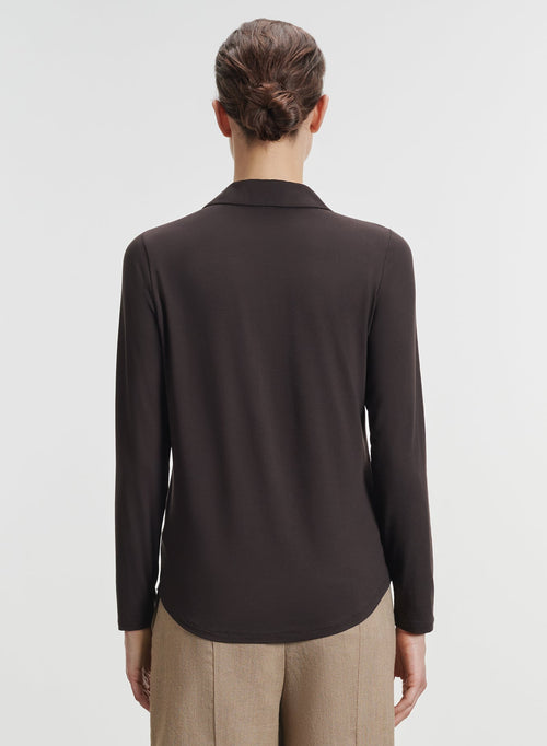 Camisa de viscosa y elastano - MAJESTIC FILATURES