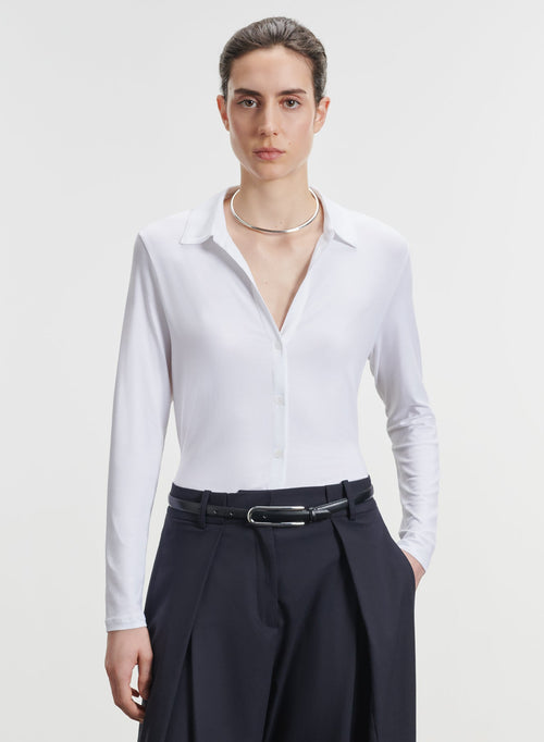 Chemise en viscose et élasthanne - MAJESTIC FILATURES