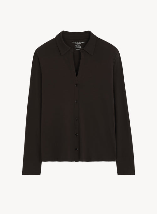 Chemise en viscose et élasthanne - MAJESTIC FILATURES