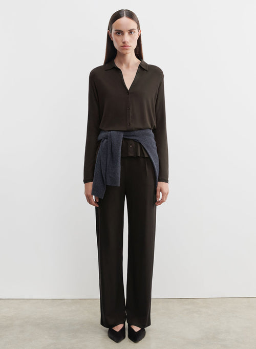 Chemise en viscose et élasthanne - MAJESTIC FILATURES