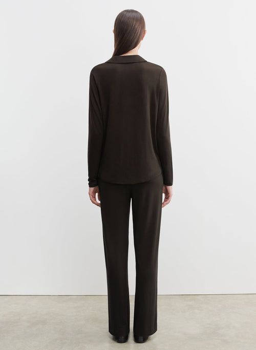 Camisa de viscosa y elastano - MAJESTIC FILATURES