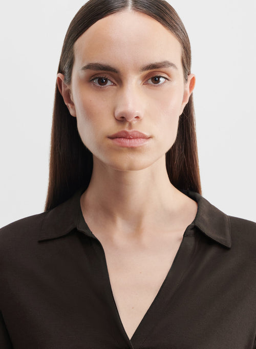 Camisa de viscosa y elastano - MAJESTIC FILATURES