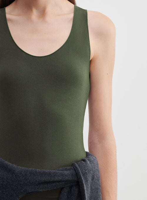 Tanktop aus viskose und elasthan - MAJESTIC FILATURES