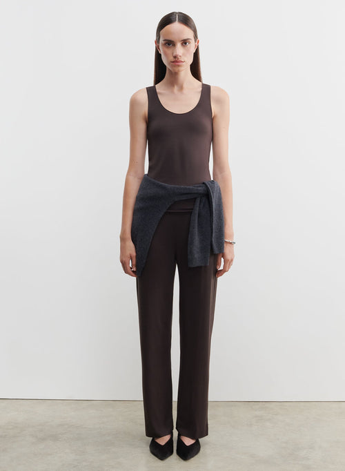 Viscose and elastane tank top - MAJESTIC FILATURES