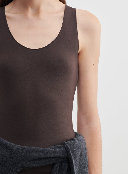 Tanktop aus viskose und elasthan - MAJESTIC FILATURES