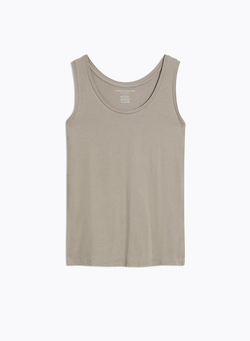 Tanktop Beige  - MAJESTIC FILATURES