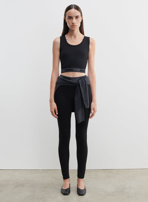 Viscose and elastane tank top - MAJESTIC FILATURES