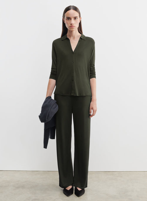 Pantalon en viscose et élasthanne - MAJESTIC FILATURES