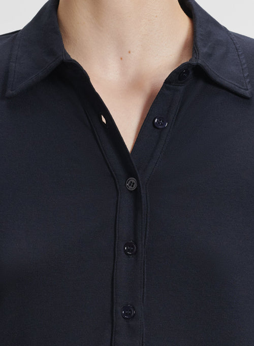 Polo en viscose et élasthanne - MAJESTIC FILATURES