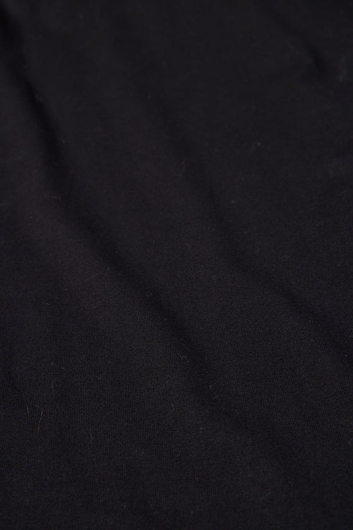 Schwarzes langärmeliges Kleid mit U-Boot-Ausschnitt aus Viskose und Elasthan - MAJESTIC FILATURES