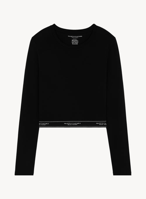 T-shirt en viscose et élasthanne - MAJESTIC FILATURES